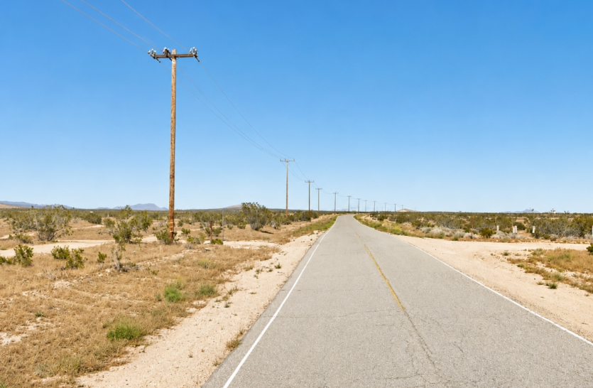 2.8 Acre Lot in California City, CA – Road Frontage, Power at the Lot, Warranty Deed (Kern County)