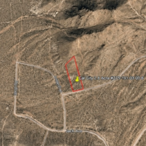 2.8 Acre Residential Lot in California City, CA – Road Frontage, Power Close, Warranty Deed (Kern County)